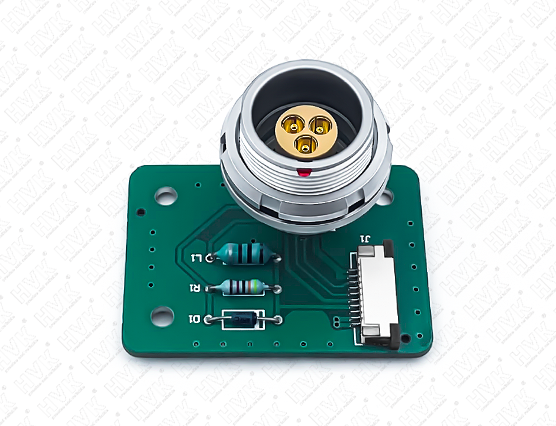 2K三同軸板接航空插頭